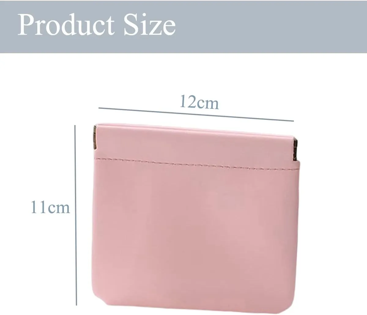 3Pcs Pocket/ Squeeze Cosmetic Bag, Waterproof Leather No Zipper Self-Closing Portable Travel Makeup Pouch (A)