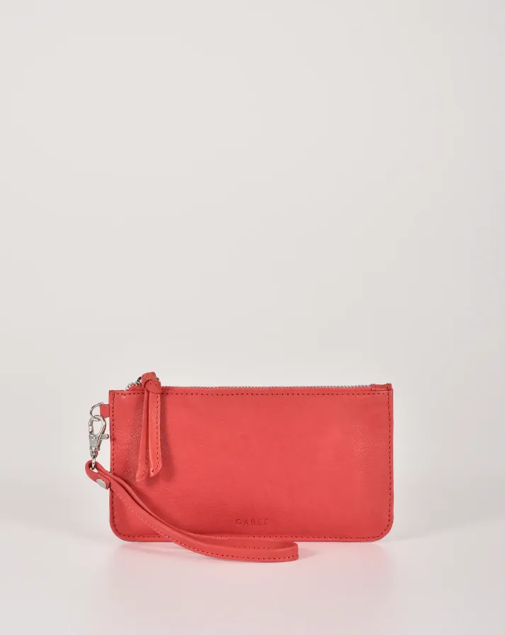 Abril Soft Leather Wristlet Purse