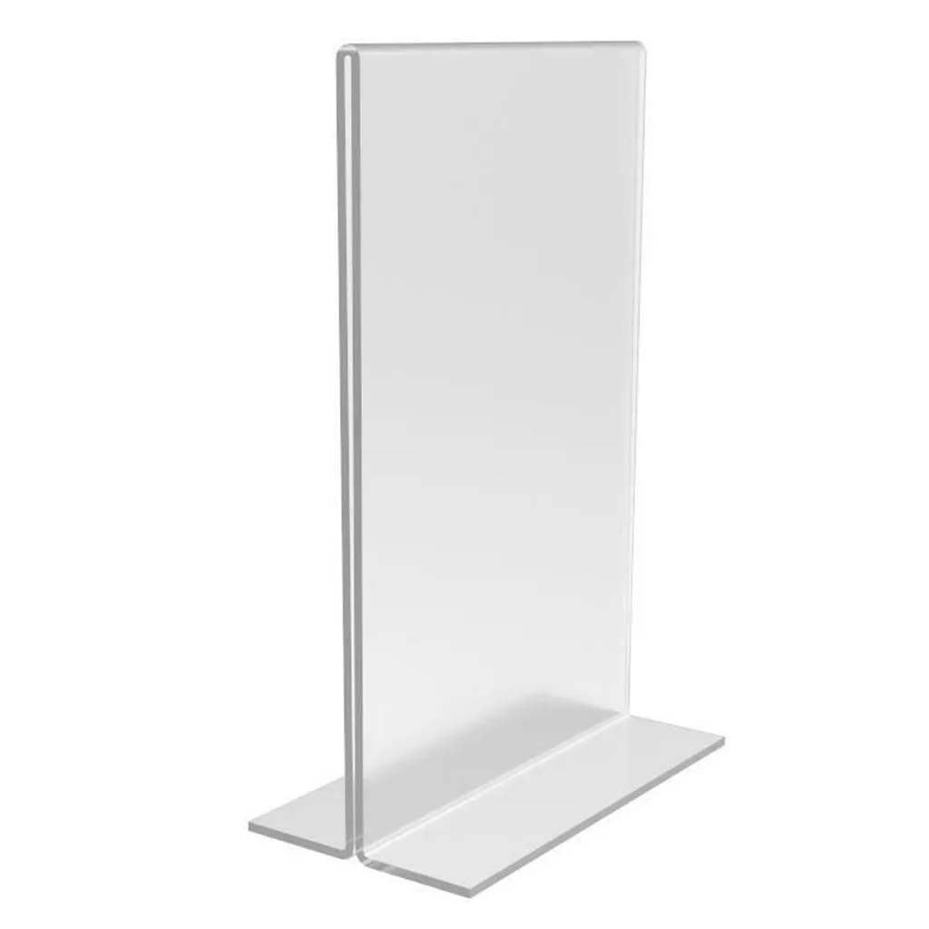 Acrylic Display T-Frame Photo & Sign Holders