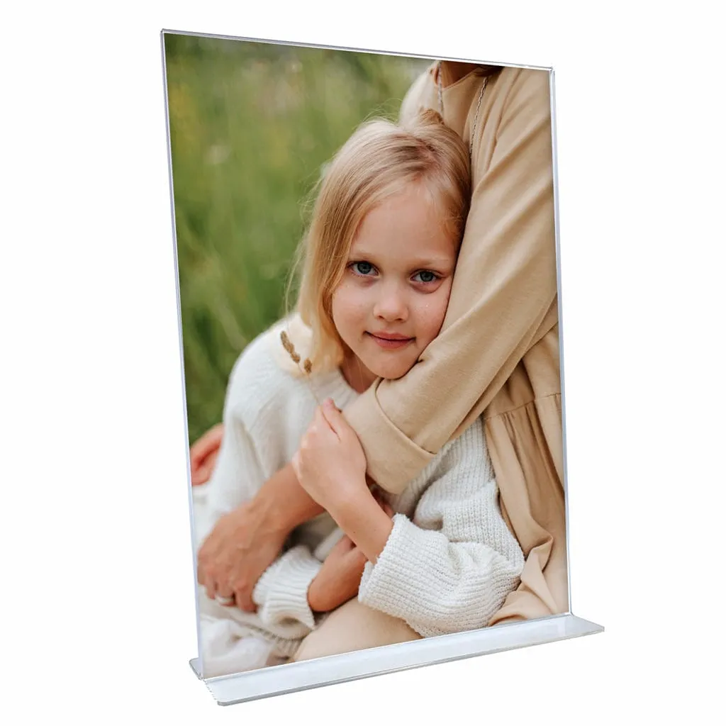 Acrylic Display T-Frame Photo & Sign Holders