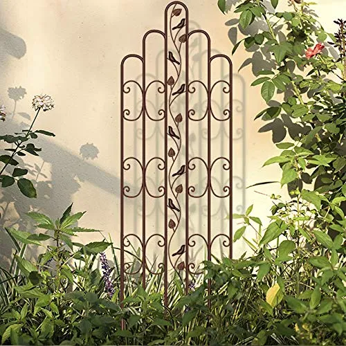 Amagabeli 2 Pack Large Garden Trellis 71”x21” Heavy Duty Rustproof Brown Plant Support Model No ET339