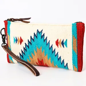 American Darling ADBG344B Wristlet Saddle Blanket Genuine Leather Women Bag Western Handbag Purse