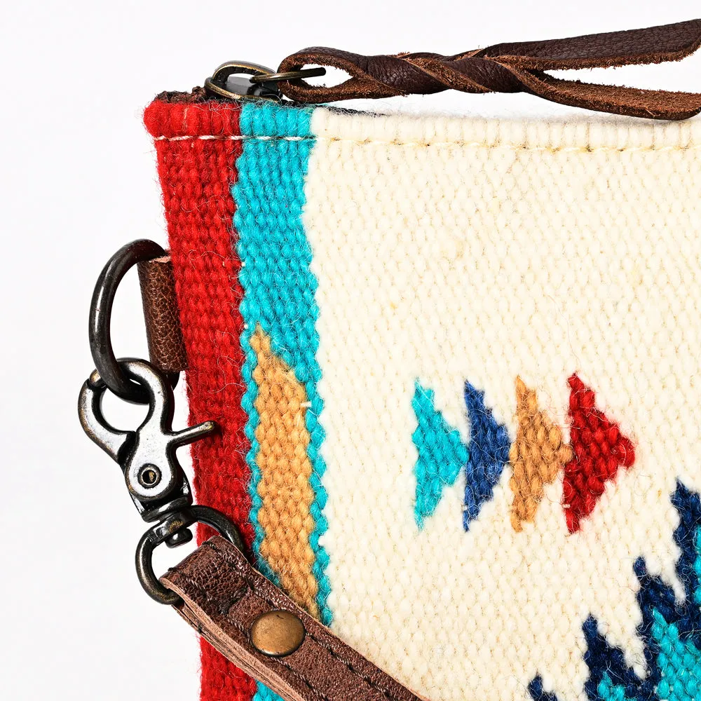 American Darling ADBG344B Wristlet Saddle Blanket Genuine Leather Women Bag Western Handbag Purse