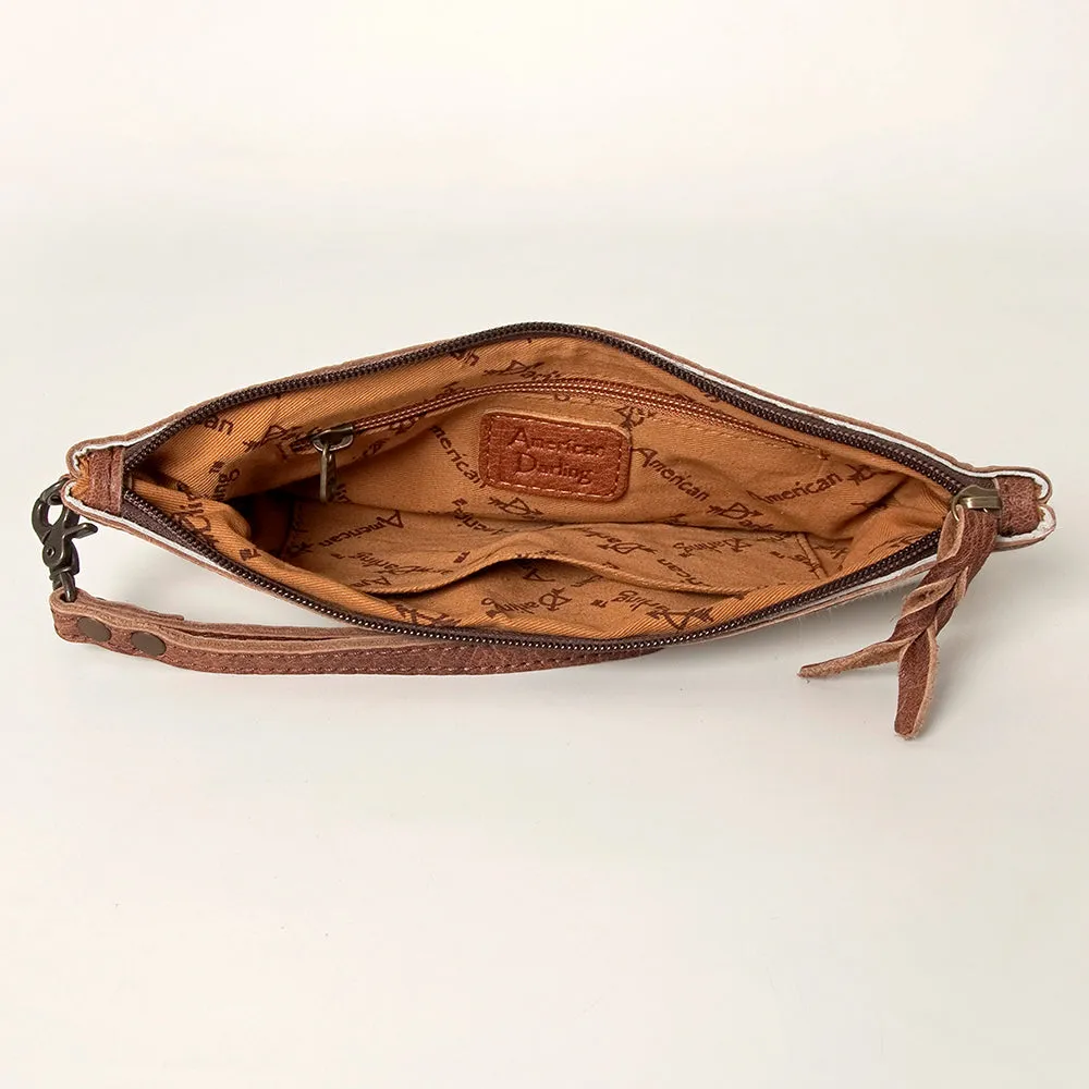 American Darling ADBG344BO Wristlet Hair On Genuine Leather women bag western handbag purse