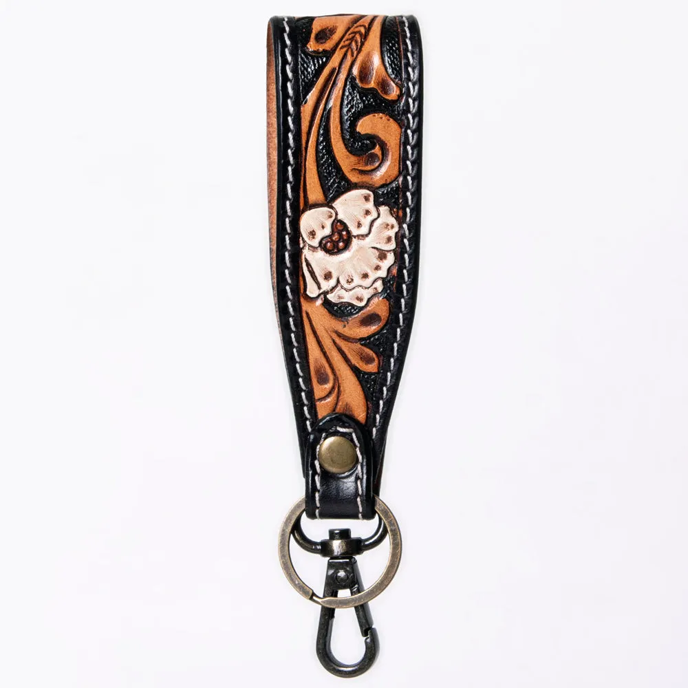 American Darling ADWSF126C Hand Tooled Genuine Leather Handle Strap For Wristlet Bags
