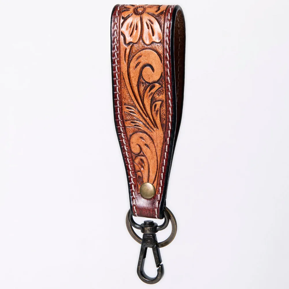 American Darling ADWSF126K Hand Tooled Genuine Leather Handle Strap For Wristlet Bags