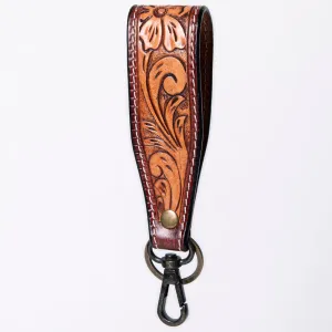 American Darling ADWSF126K Hand Tooled Genuine Leather Handle Strap For Wristlet Bags