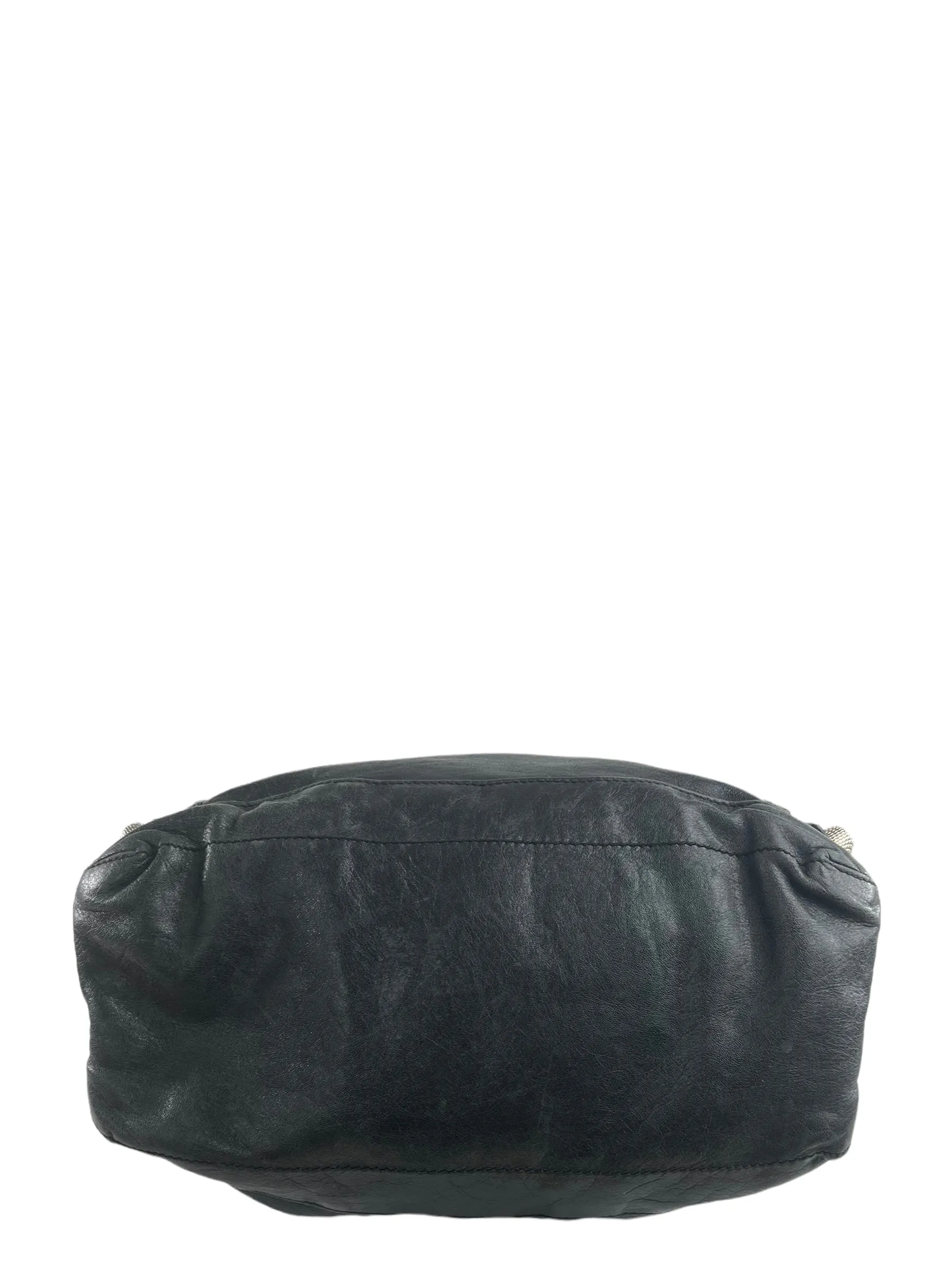 Balenciaga Black Leather "Motocross" Shoulder Bag