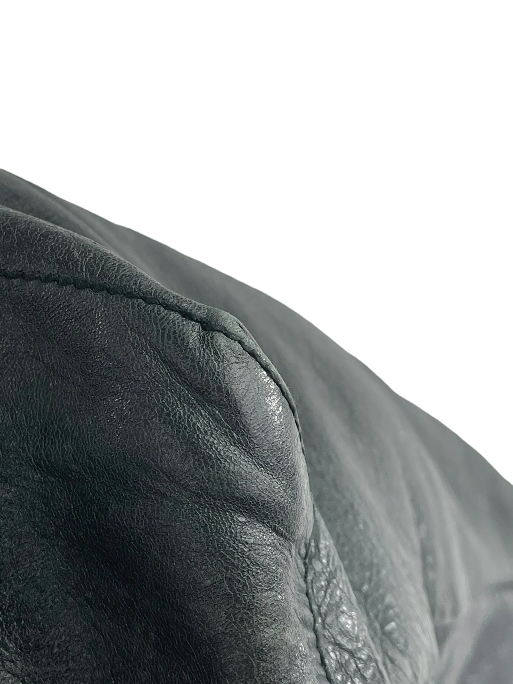 Balenciaga Black Leather "Motocross" Shoulder Bag