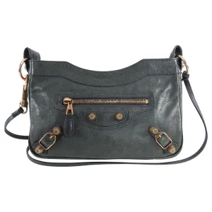 Balenciaga Dark Charcoal Grey Crossbody Hip Bag