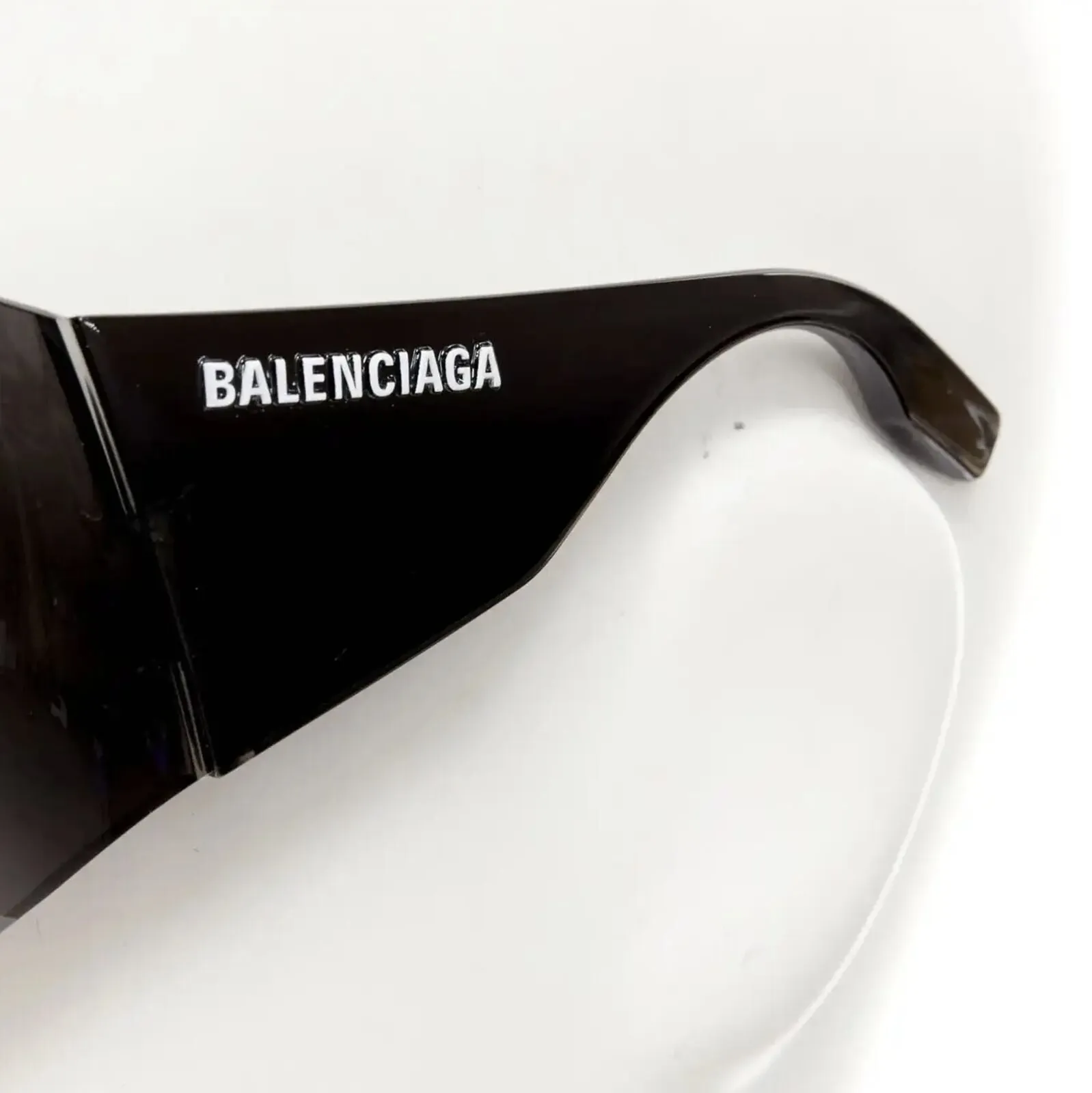BALENCIAGA DEMNA Runway Mask Butterfly black shield sunglasses Kardashian