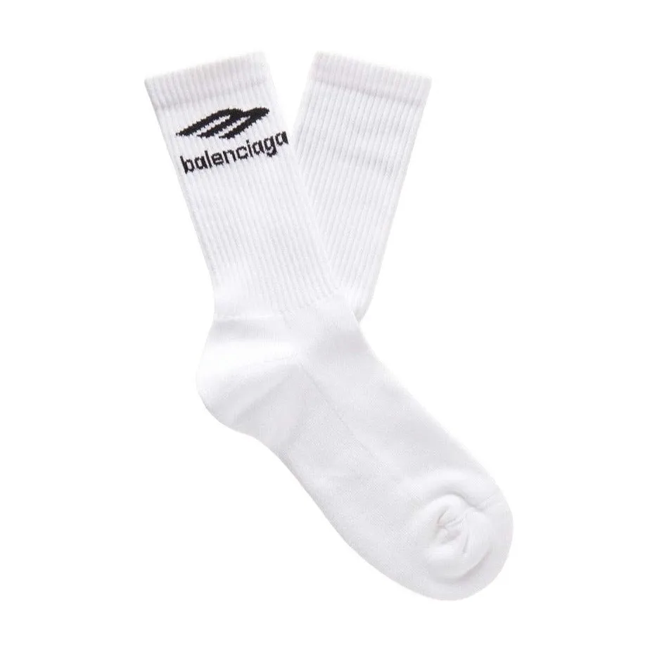 Balenciaga Logo Jacquard 3B Socks