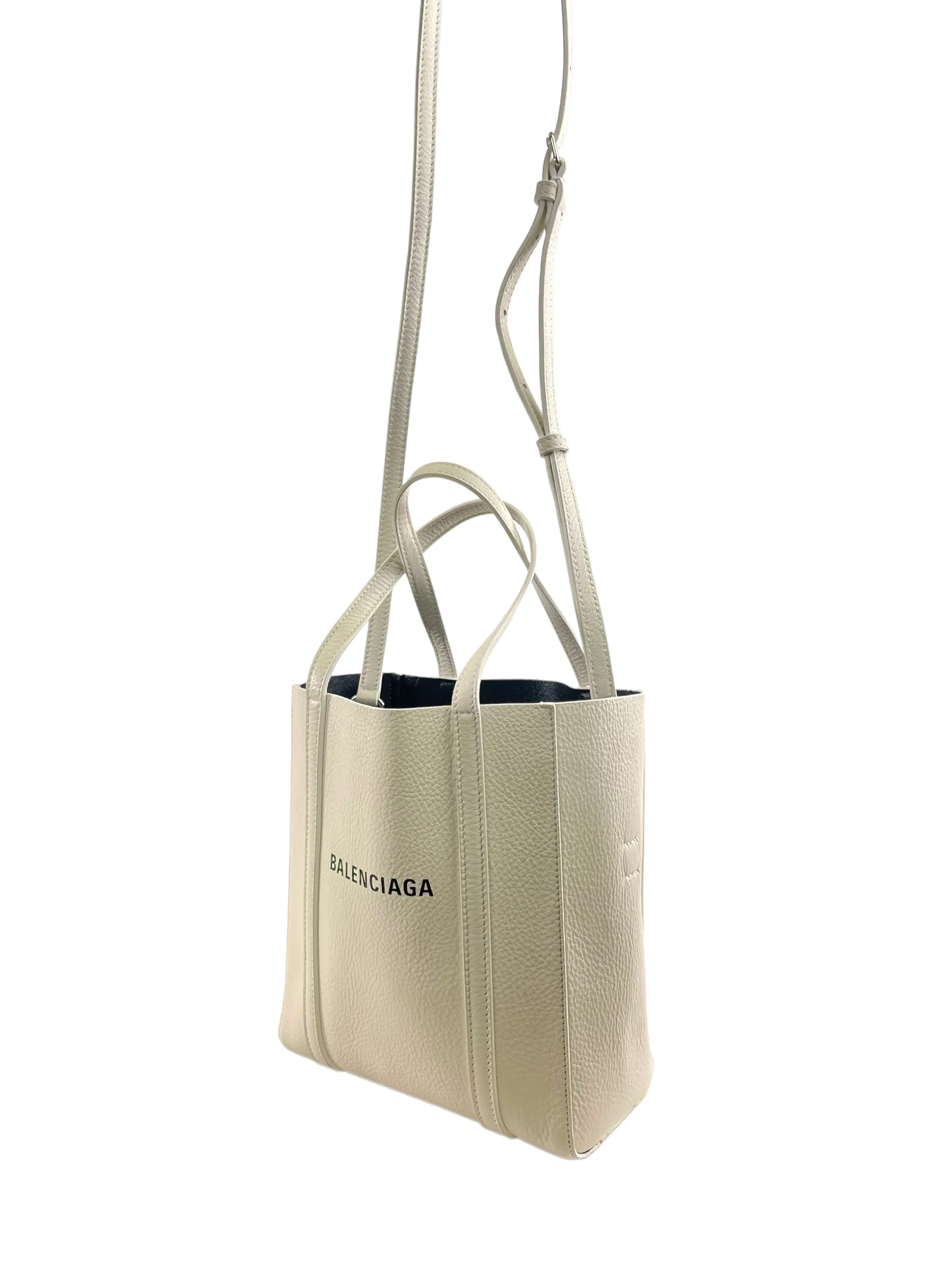 Balenciaga White Leather ‘Everyday Extra Small’ Tote