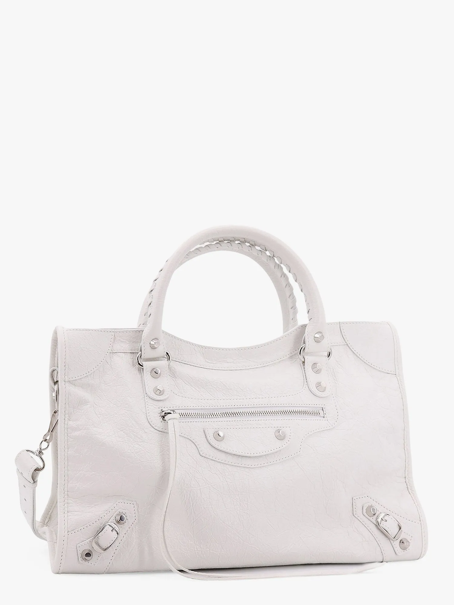 Balenciaga Women Balenciaga White Shoulder Bags