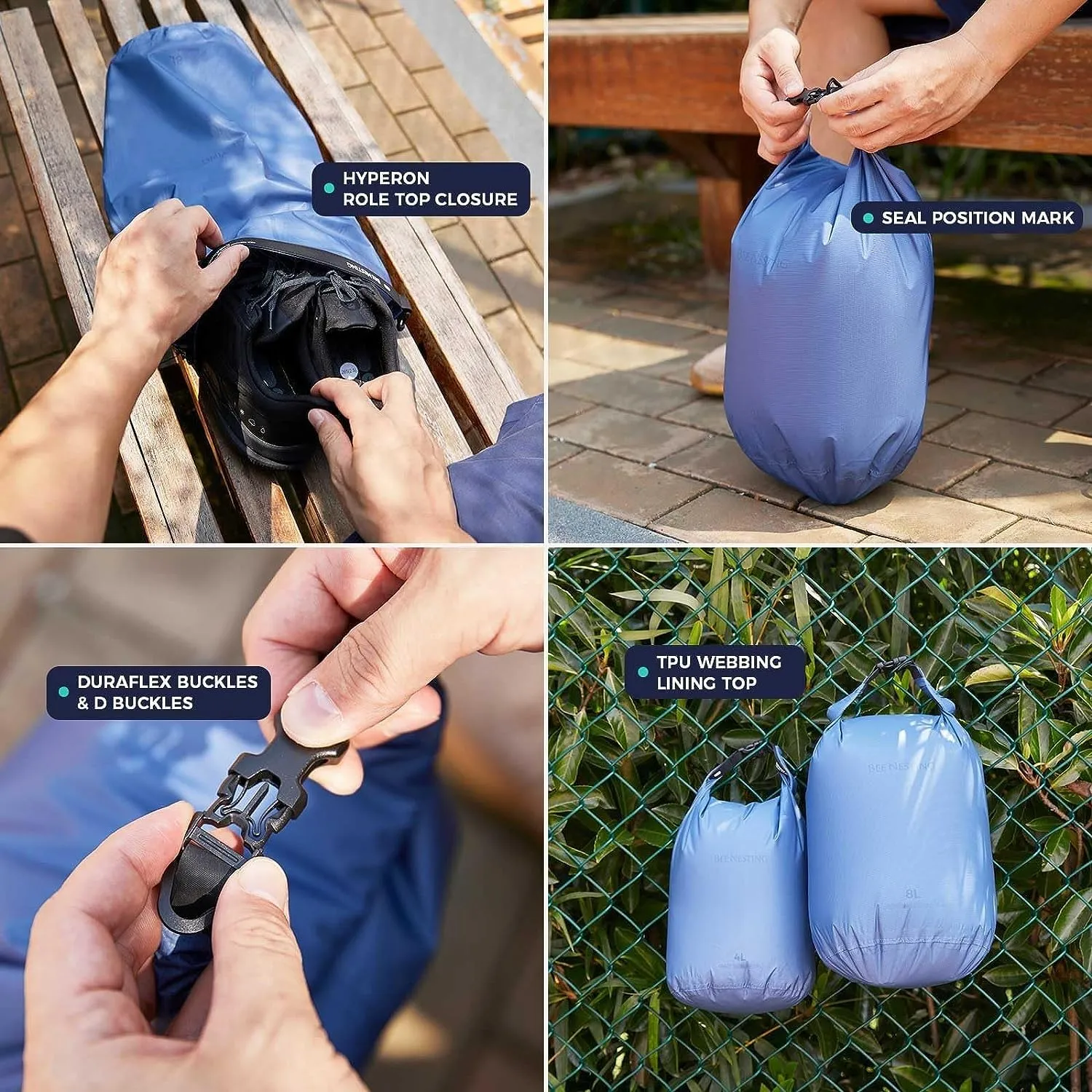 Beenesting Waterproof Dry Bag 12L 20L