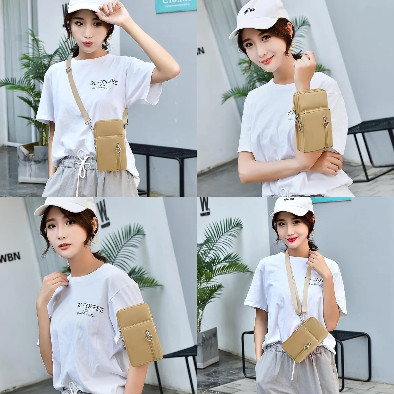 BIAOTIE Lightweight Small Crossbody bags Cell Phone Purses Travel Pouch Shoulder Bag for Women