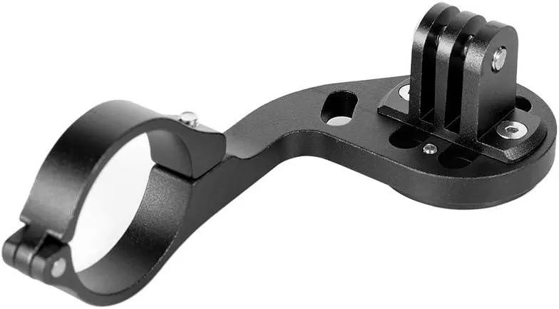 Bike Out-Front Mount Bicycle Handlebar Combo Mount for Garmin Bryton Gopro Flashlight Camera,Compatible with 31.8mm 25.4mm Handlebar (Black)