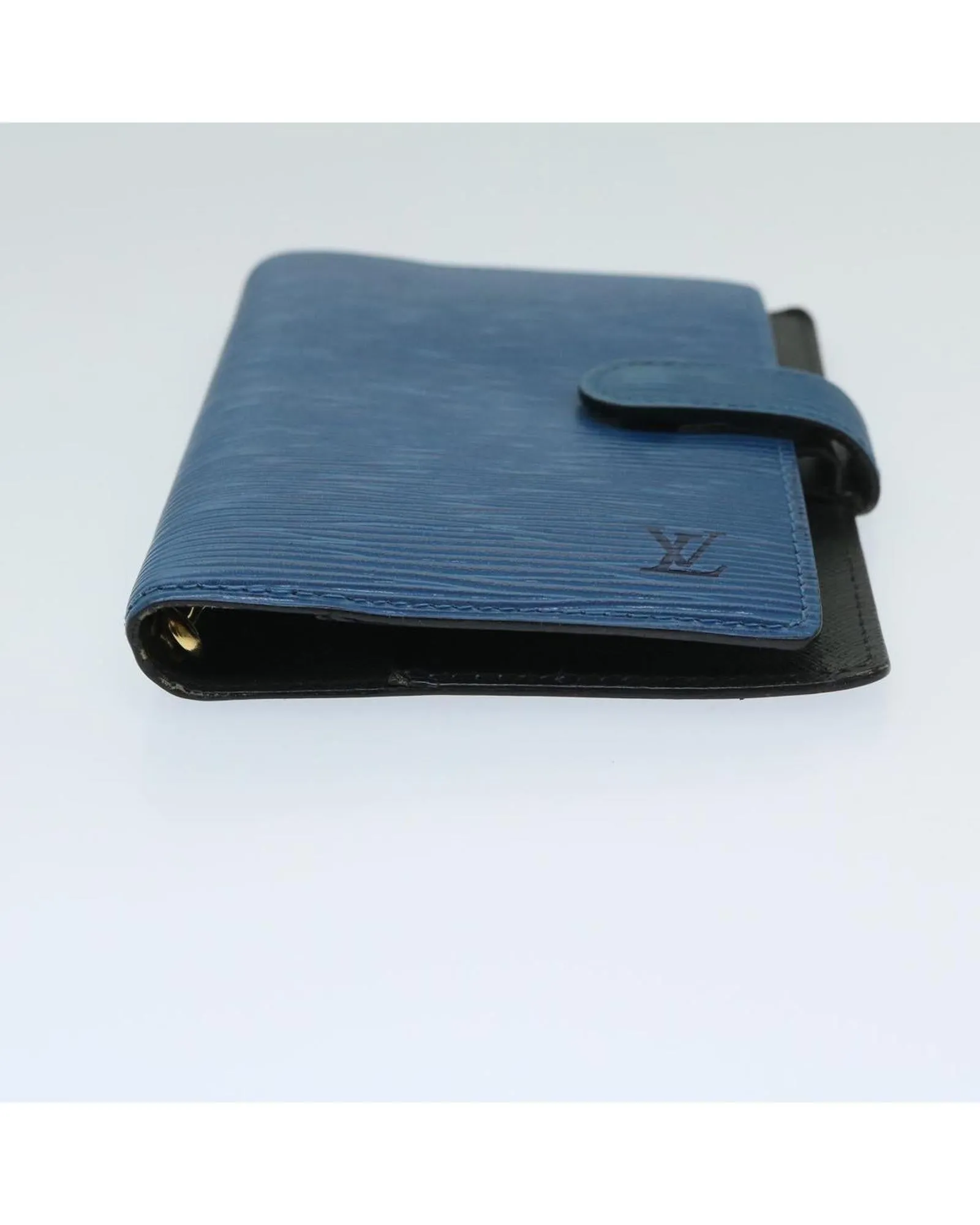 Blue Epi Leather Day Planner Cover with Accessories and Serial Number