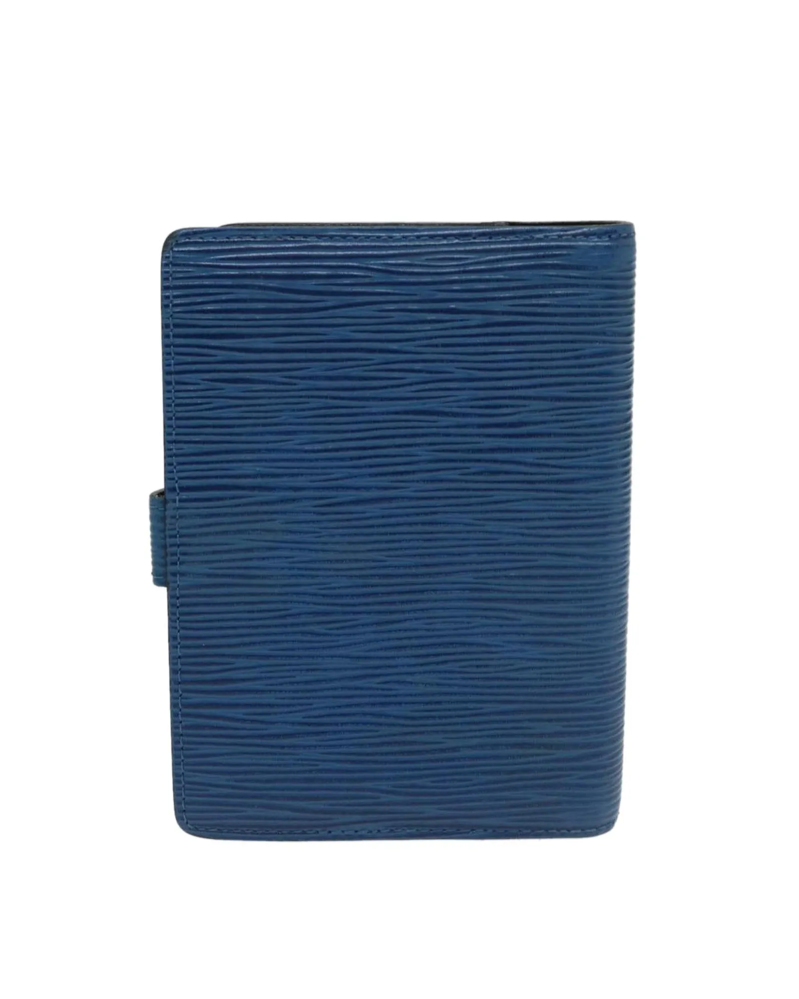 Blue Epi Leather Day Planner Cover with Accessories and Serial Number