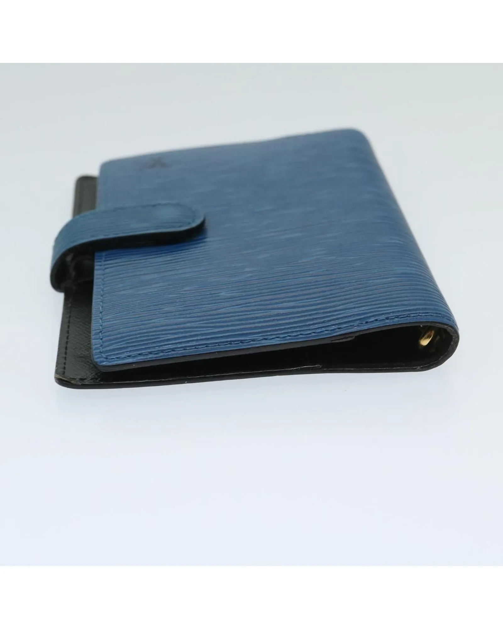 Blue Epi Leather Day Planner Cover with Accessories and Serial Number