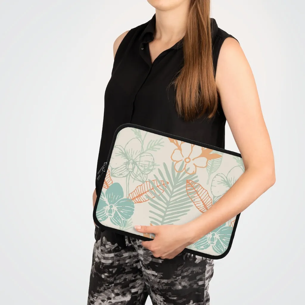 Bria Katherine Tropical Floral Print laptop and Tablet Sleeve