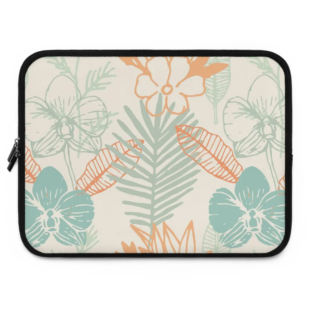 Bria Katherine Tropical Floral Print laptop and Tablet Sleeve