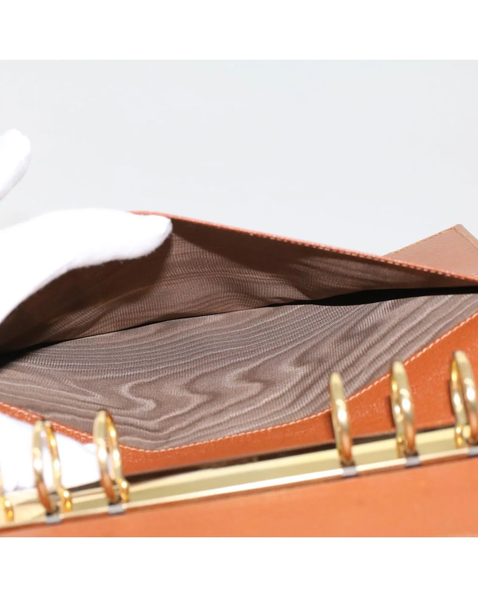 Brown Leather Day Planner Cover