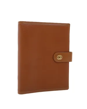 Brown Leather Day Planner Cover
