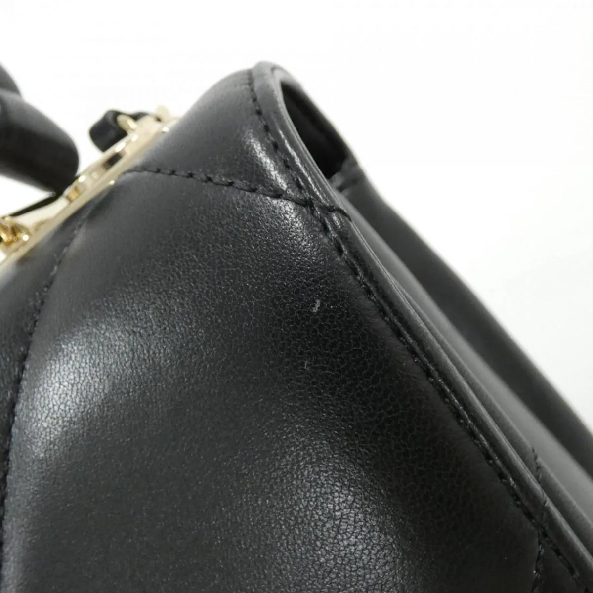 Chanel Trendy CC Flap Bag with Top Handle in Black Lambskin