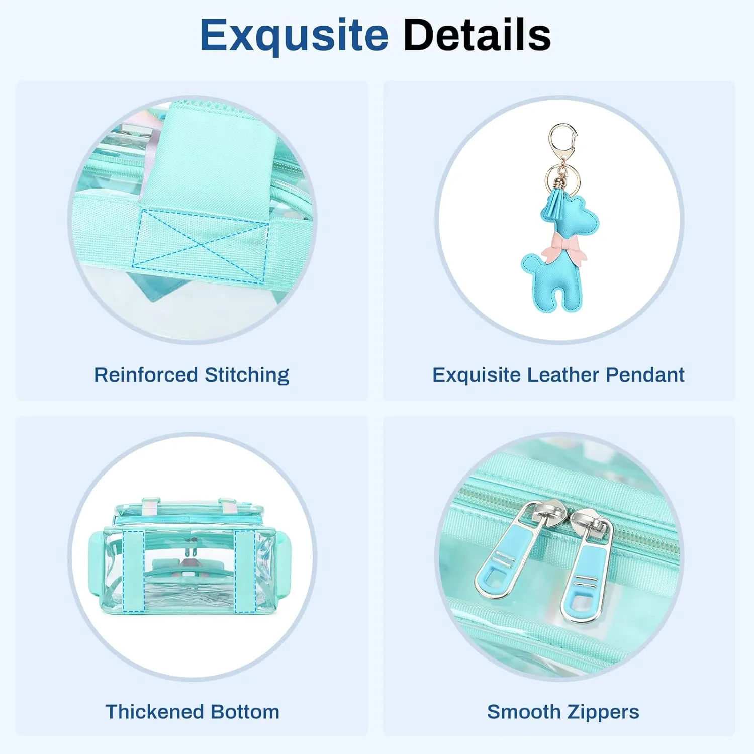 Clear Backpack for School, PVC Clear Bookbag Heavy Duty Transparent Backpack for Stadium Events See Through Bag