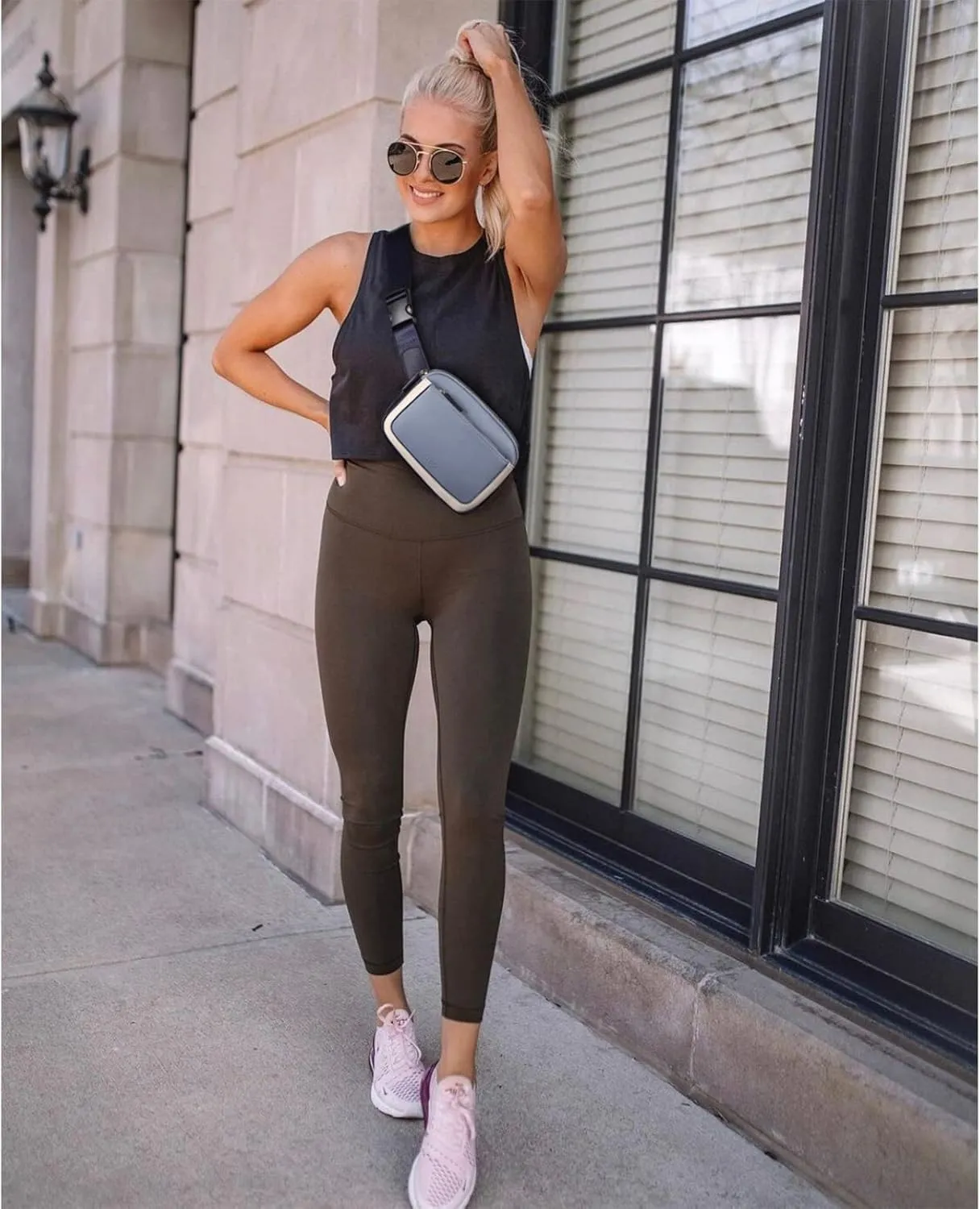 CLUCI Belt Bag for Women, Mini Everywhere Crossbody Waist Bag Adjustable Strap, Vegan Leather Women's Fanny Pack