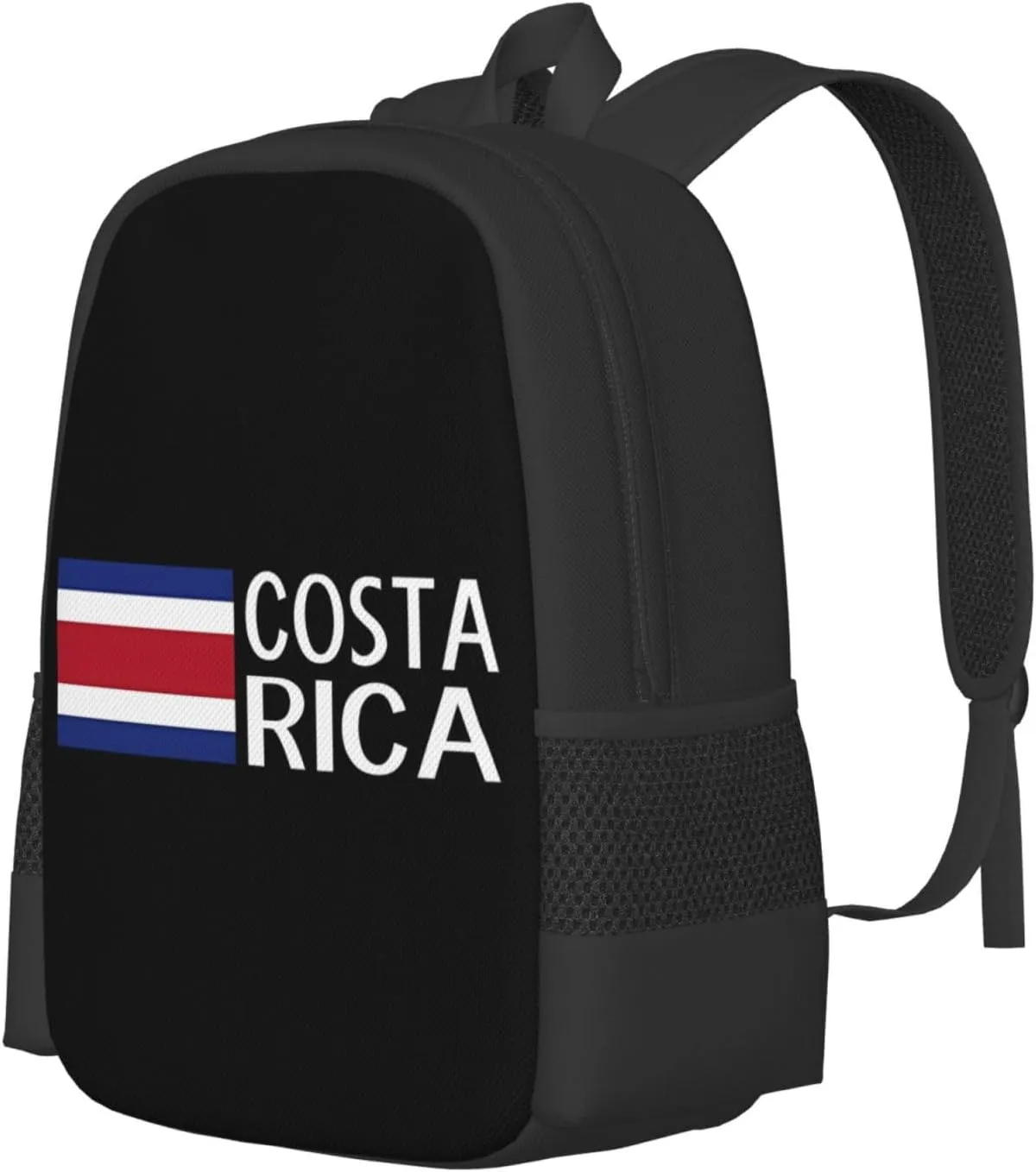 Costa Rica Flag Costa Rican Flags Casual Backpack Large Capacity Backpacks 15 Inch Laptop Back Pack Travel Rucksack Daypack Commuter Bags with Adjustable Strap for Camping