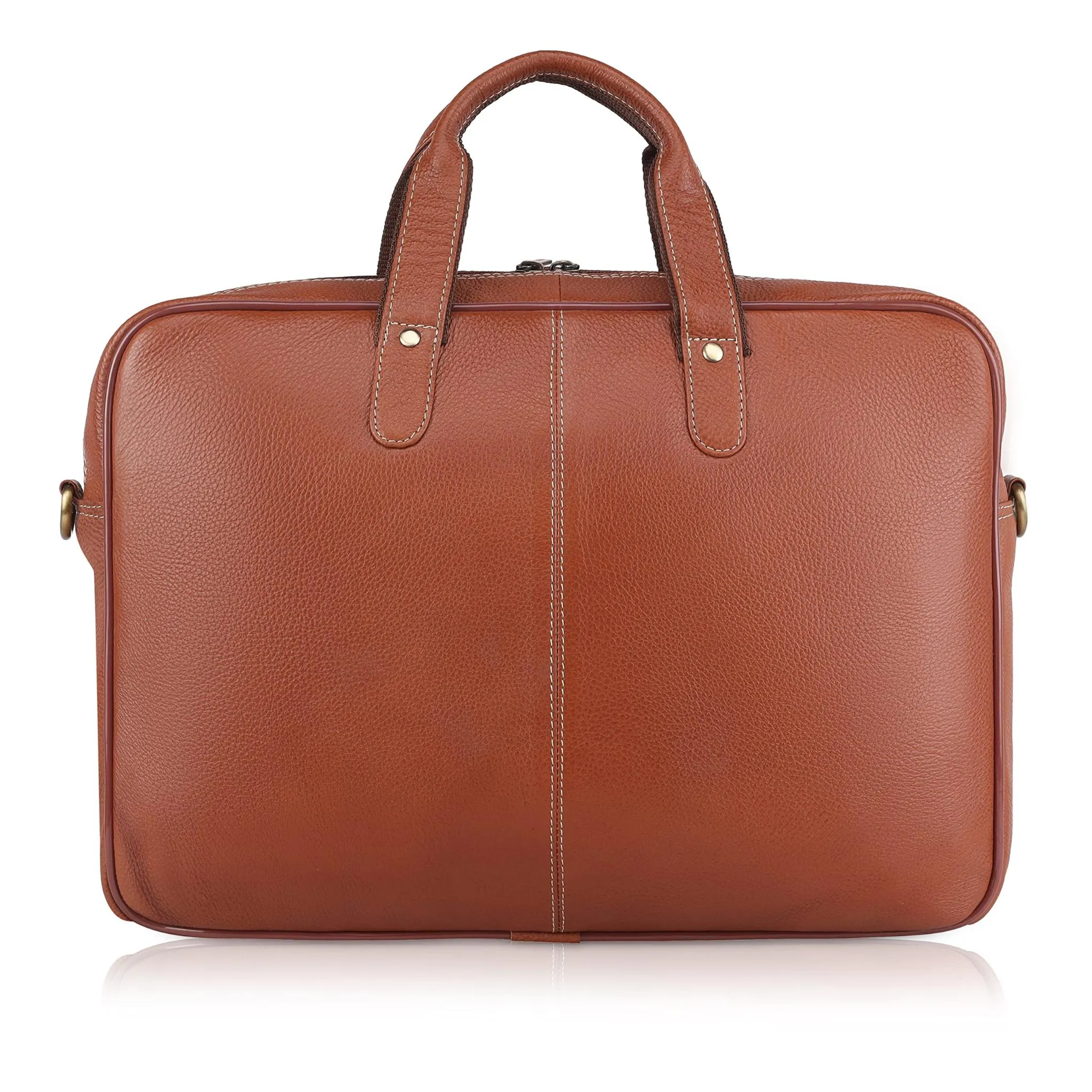 DORCHESTER Leather Laptop Messenger Bag for Men
