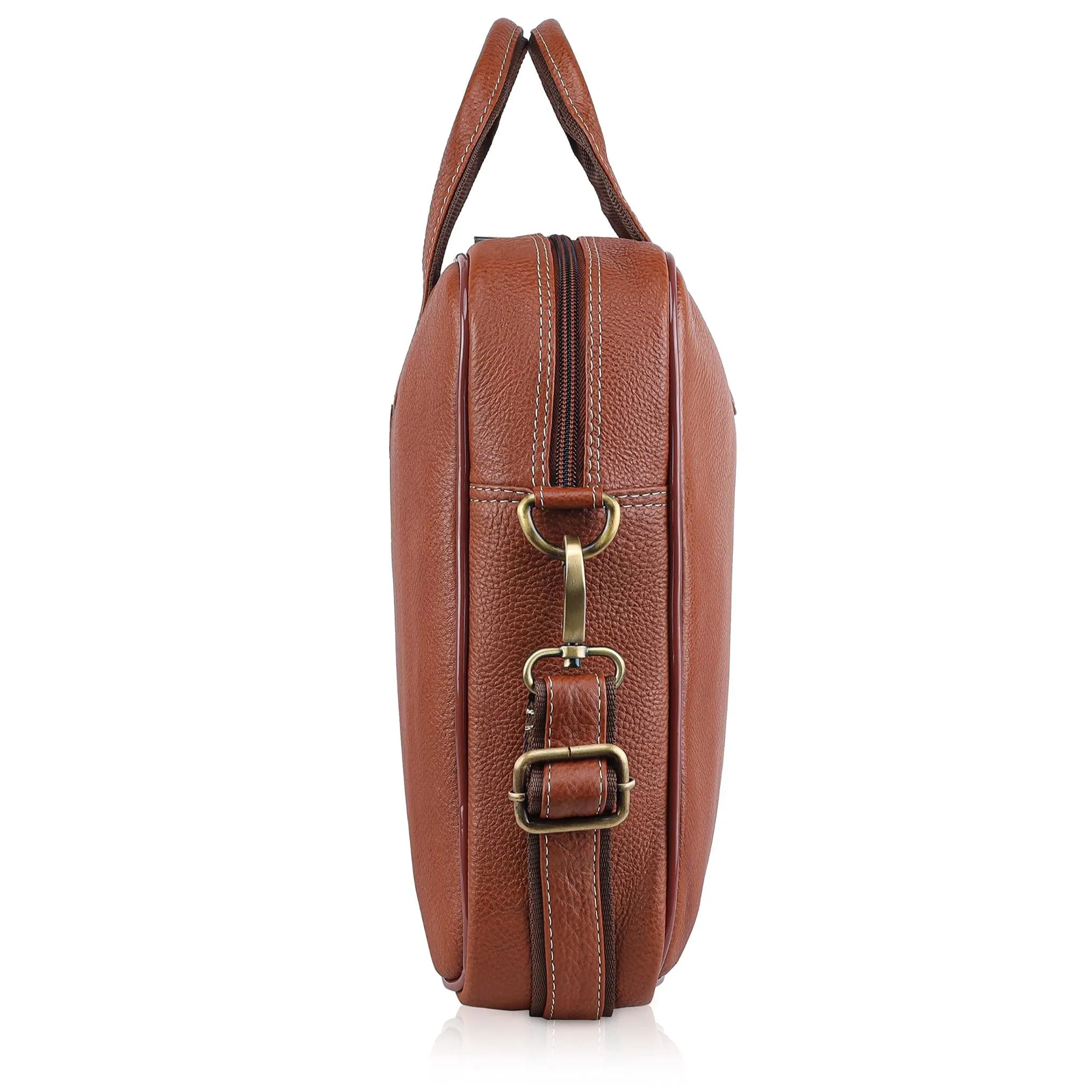 DORCHESTER Leather Laptop Messenger Bag for Men