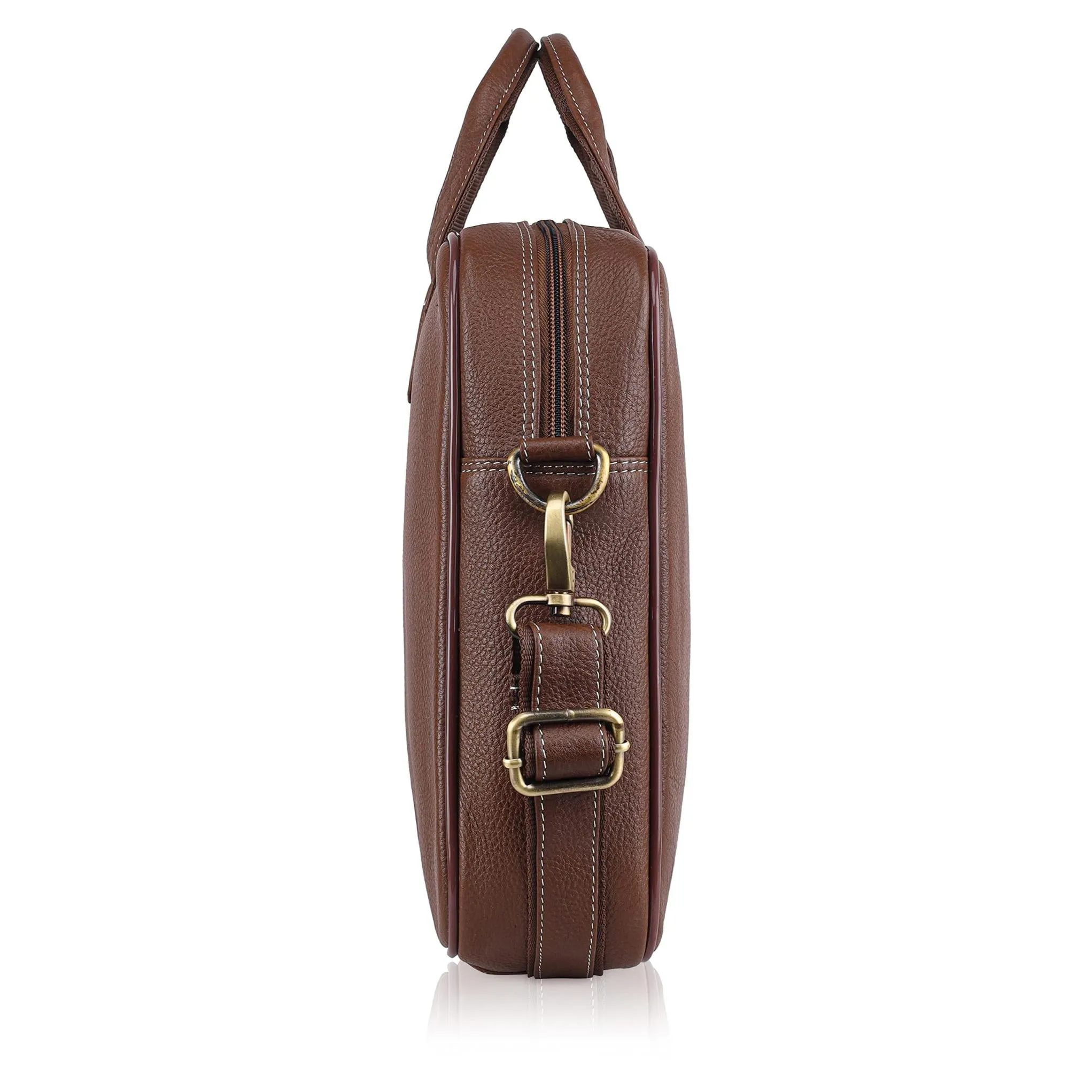 DORCHESTER Leather Laptop Messenger Bag for Men