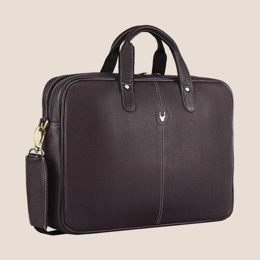 DORCHESTER Leather Laptop Messenger Bag for Men