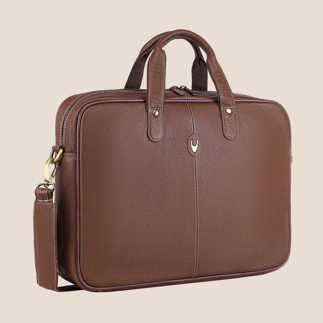 DORCHESTER Leather Laptop Messenger Bag for Men