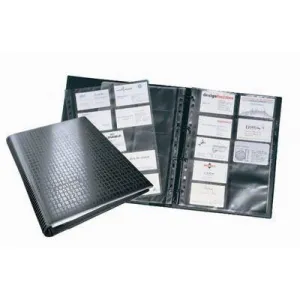 Durable Visifix Centium Business Card Holder A4 400 Capacity Black