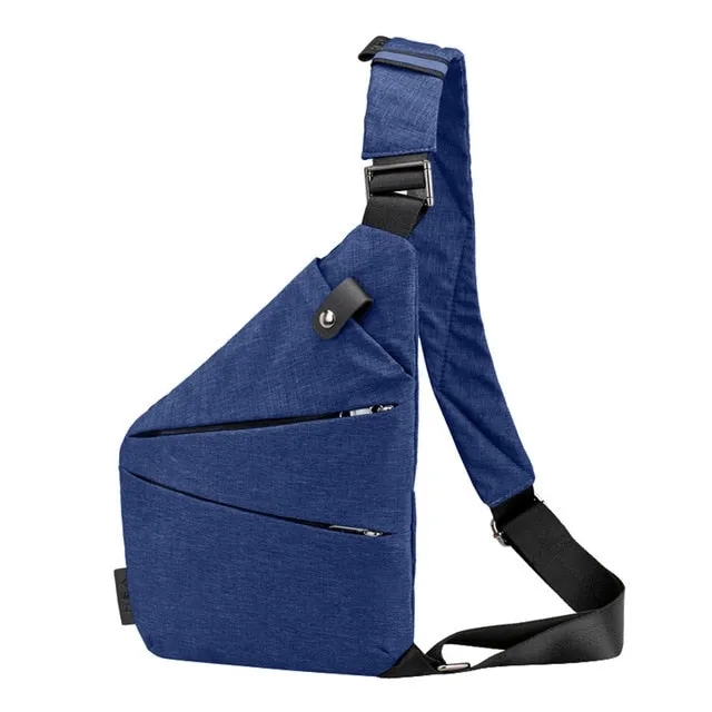Fashion Chest Bag Men Women Sling Bag Casual Canvas Chest Anti Theft Crossbody Bags High Quality Shoulder Bags Chest Packs