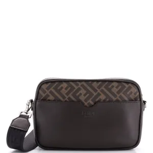 FENDI Logo Camera Case Bag Zucca Coated Canvas Medium