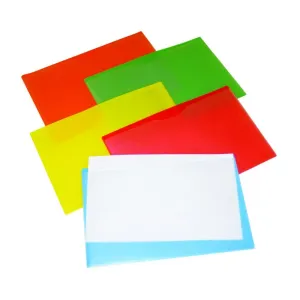Filexec Clear Front File Jacket Legal Size Blue