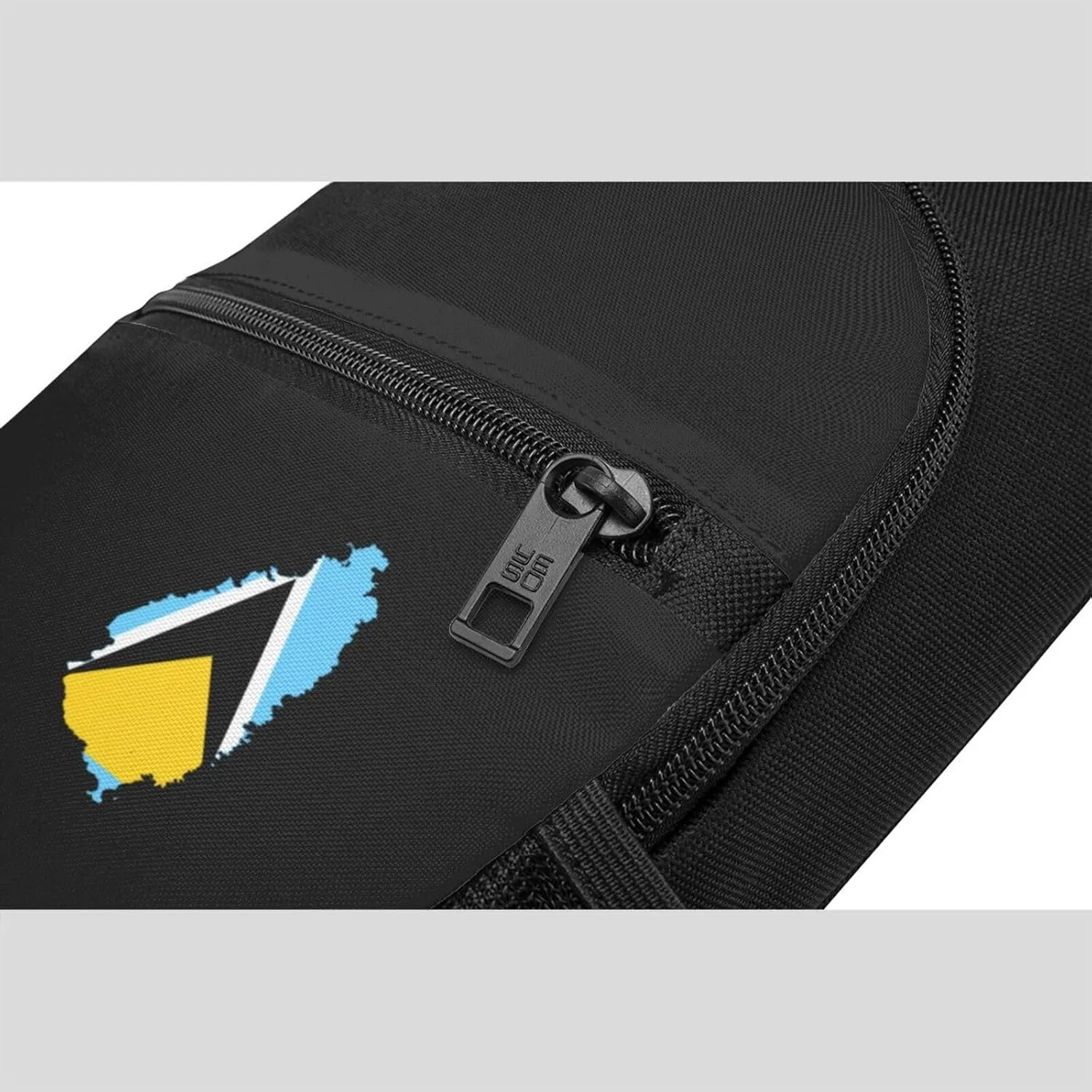 Flag Map Of St Lucia Unisex Chest Bag Lightweight Crossbody Shoulder Bag Travel Pocket