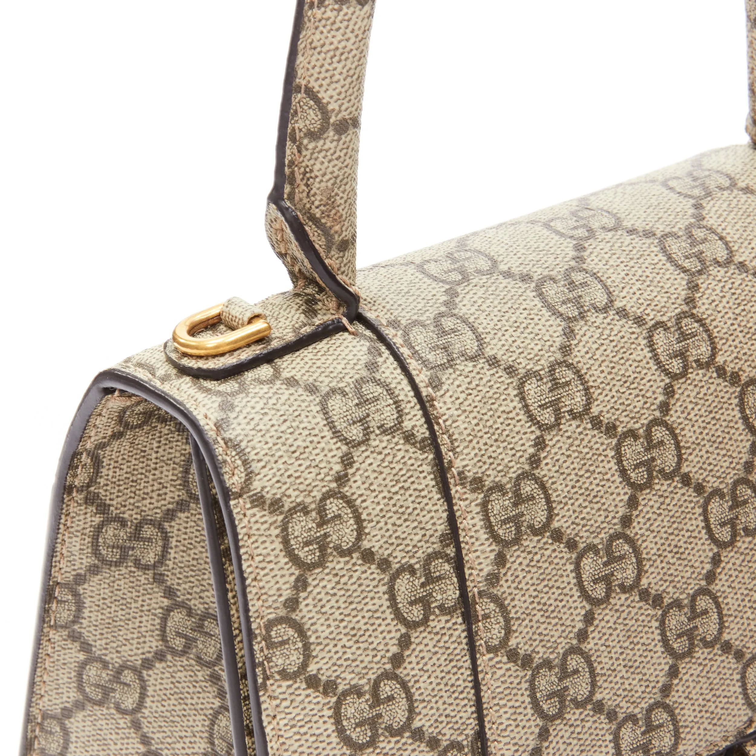 GUCCI BALENCIAGA Hourglass Hacker Project Runway monogram B buckle bag