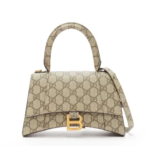 GUCCI BALENCIAGA Hourglass Hacker Project Runway monogram B buckle bag