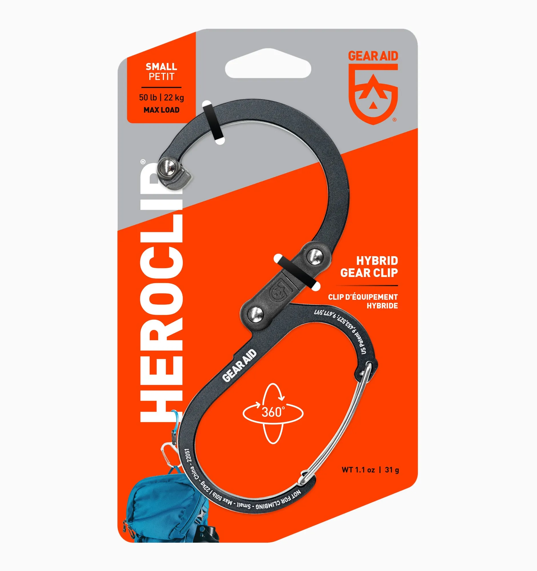 Heroclip Small Hooked Carabiner