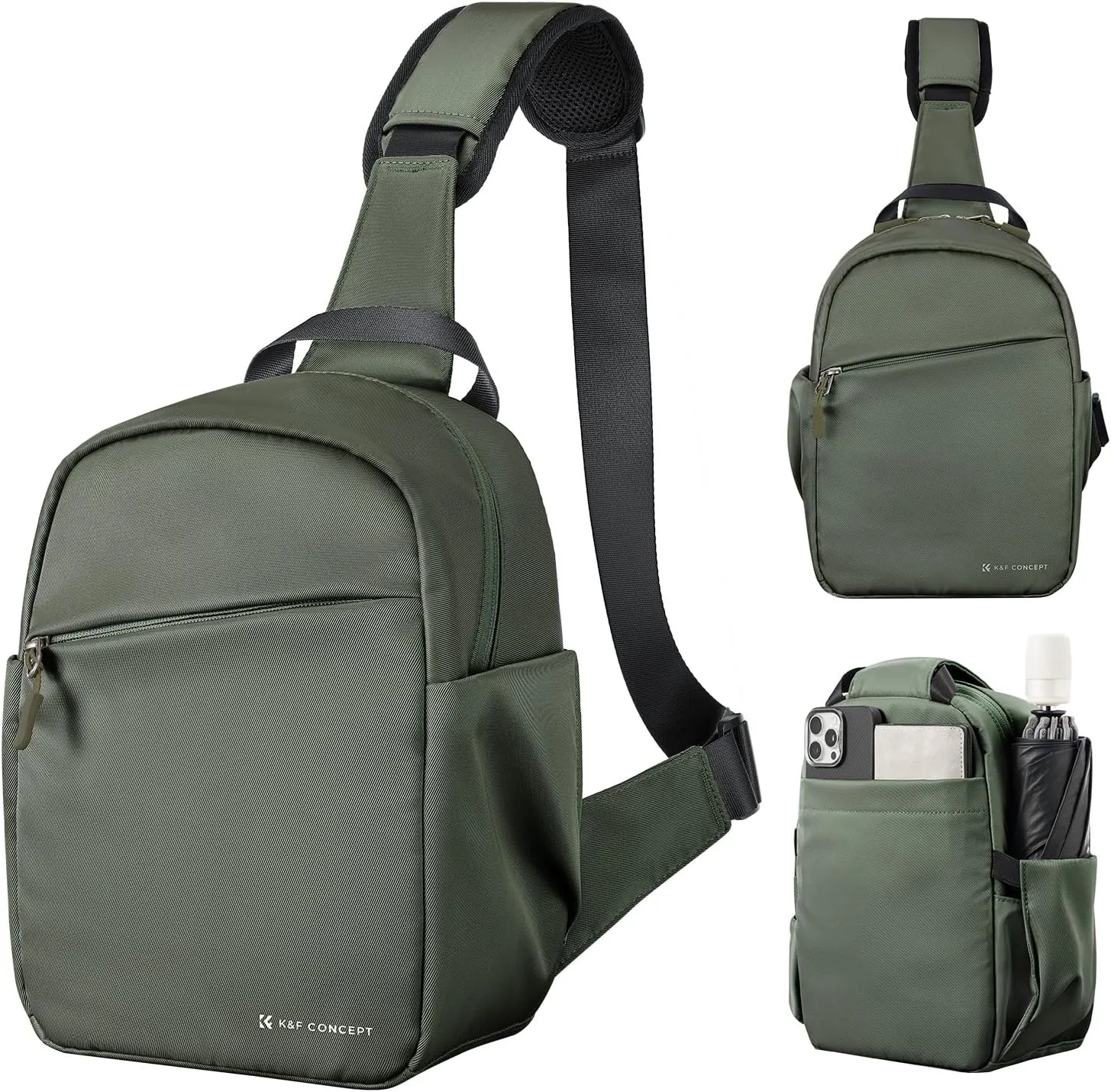 K&F Concept Small Camera Bag for Photographer, Camera Sling Crossbody bag for DSLR/SLR/Mirrorless Camera, Compact Camera Case for Men and Women