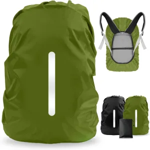 LAMA 2 Pack Waterproof Rain Cover for Backpack, Reflective Rucksack Rain Cover for Anti-dust/Anti-Theft/Bicycling/Hiking/Camping/Traveling/Outdoor Activities