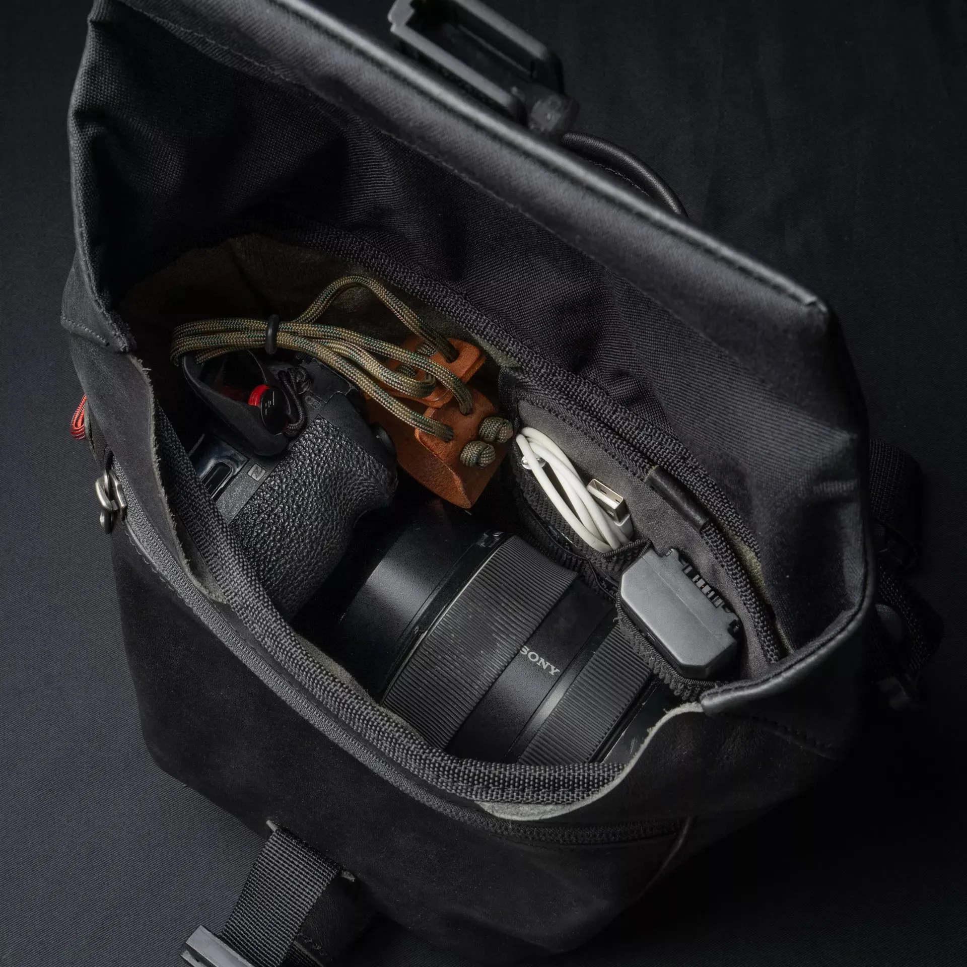 Leather Pilot Travel Camera Bag | 3.5L Upgraded