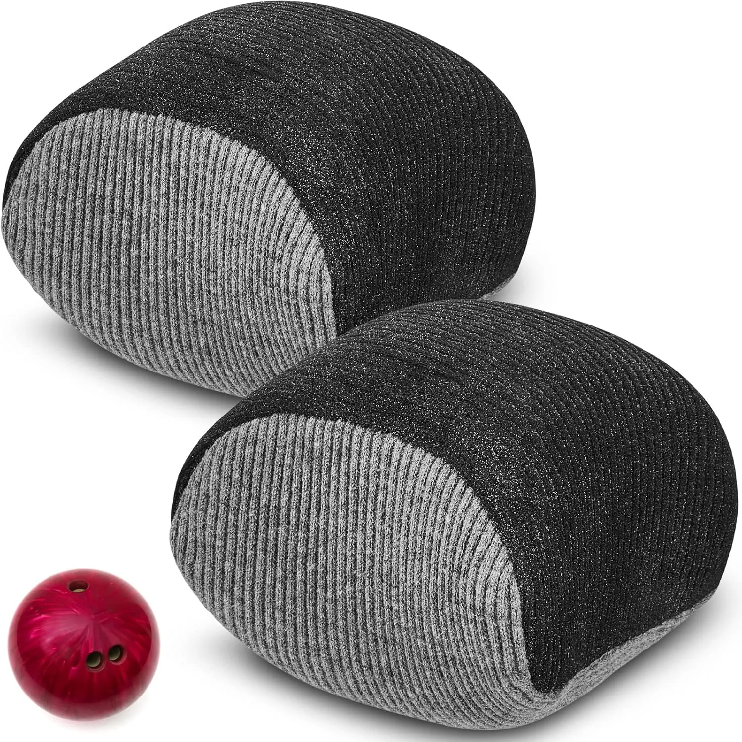 Lewtemi Microfiber Ultra Dry Bowling Grip Ball, 2 Pcs Microfiber Bowling Rosin Bags for Hands for Golf Lifting Rock Climbing Tennis Gymnastics