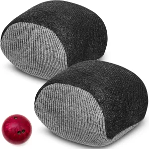 Lewtemi Microfiber Ultra Dry Bowling Grip Ball, 2 Pcs Microfiber Bowling Rosin Bags for Hands for Golf Lifting Rock Climbing Tennis Gymnastics